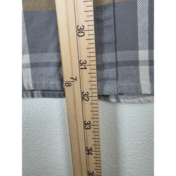 GH Bass & Co Shirt Mens XXL Grey Red Plaid Button Up Long Sleeve Durable Work - Picture 5 of 10